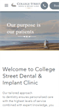 Mobile Screenshot of collegestreetdental.com